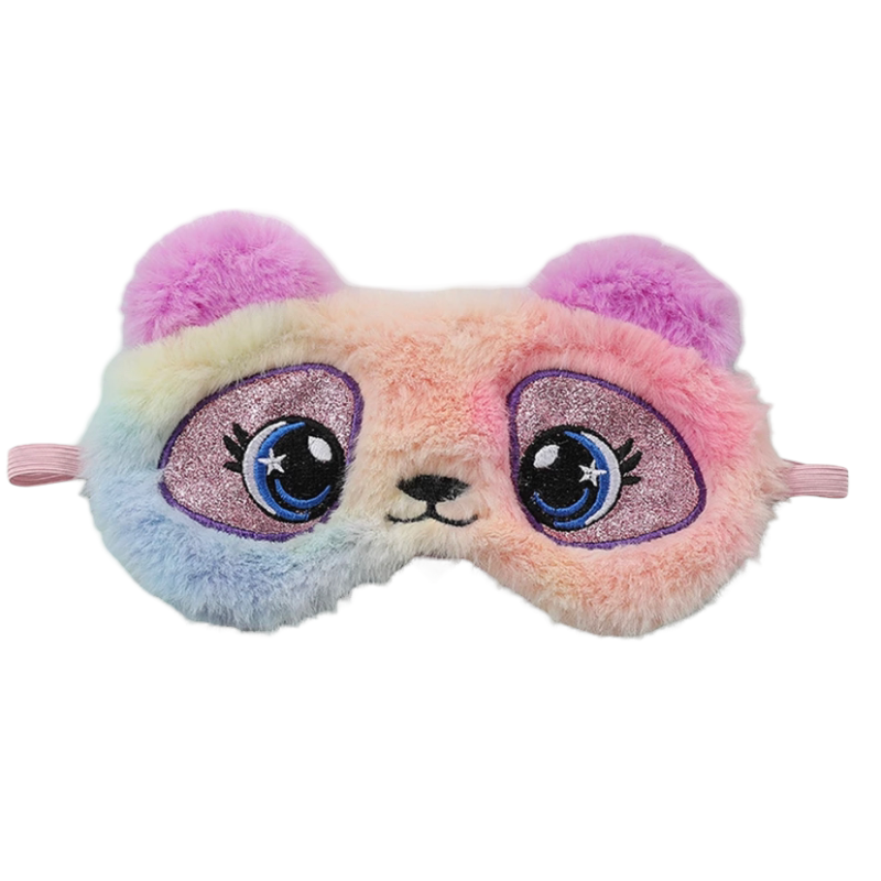 Slaapmasker beer regenboog